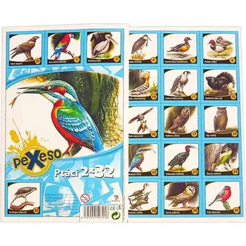 Pexeso pexeso ptáci (stolní společenská hra na paměť)