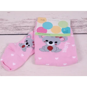 CNB BERLIN Punčocháče DE 60217 růžové s myškou velikost oblečení - děti: 74/80