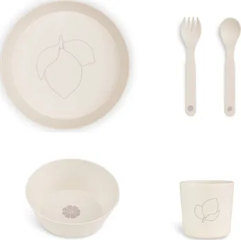 dětská jídelní sada Citron Jídelní set z bio materiálu - Lemon