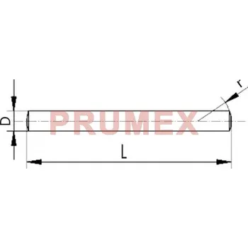 INA NRA 1x9,8-G2 jehlový váleček se zaoblenými čely