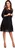Společenské šifonové dámské šaty S160 černé, XL