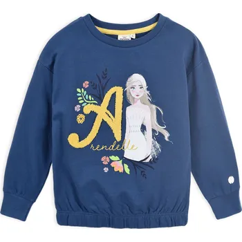 Dívčí mikina Dívčí mikina z BIO bavlny DISNEY FROZEN ARENDELLE modrá Velikost: 110