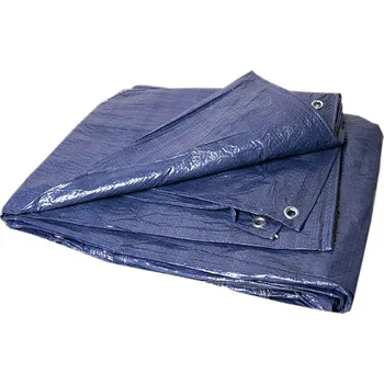 Krycí plachta Celta 3x5 modrá s kovovými oky (zakrývací plachta modrá 60 g / m2 proti dešti, větru, slunci)