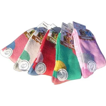 Dětské ponožky pro dívku Aura.via thermo (froté protiskluzové ponožky pro děti, cena za 1 pár)