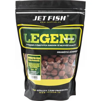 Boilies Jetfish Jet Fish Boilie Legend Range - Bioenzym Fish - Losos/Asa - 24 mm Hmotnost: 1 kg