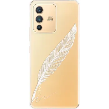 Pouzdro na mobilní telefon Odolné silikonové pouzdro iSaprio - Writing By Feather - white - Vivo V23 5G