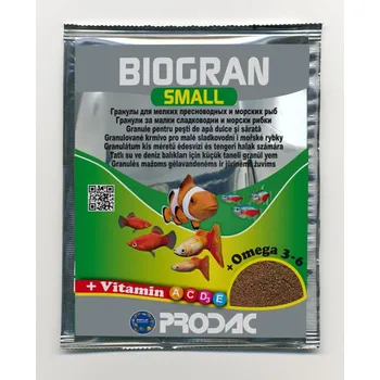 Krmivo pro rybičky Prodac Nutron Biogran Small 15g/sáček