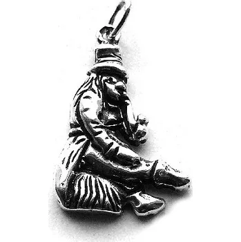 Přívěsek Stříbrný přívěsek vodník Česílko - P434 (Stříbrný přívěsek vodníka)