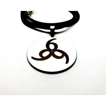 Vojenské psí známky HeLLTag - náhrdelník - 666 Leather - CT Silver