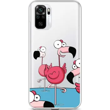 Pouzdro na mobilní telefon Kryt Xiaomi Redmi Note 10S Cartoon Flamingos (obal neboli pouzdro na Xiaomi Redmi Note 10S)