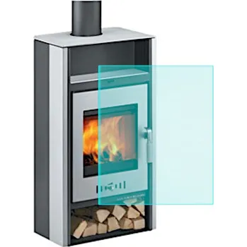 Krbová kamna Žáruvzdorné sklo na Storvik 340 x 370 mm, Haas und Sohn