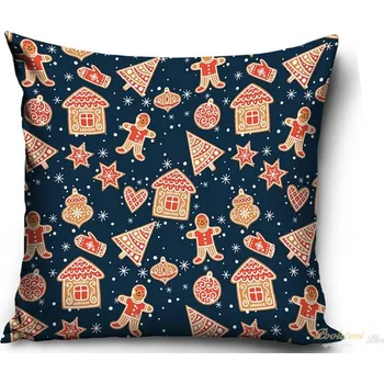 TipTrade Povlak na polštářek 40 x 40 cm, perníčková koleda