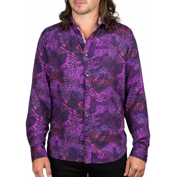 Pánská košile košile pánská s dlouhým rukávem WORNSTAR - Purple Haze - 3XL