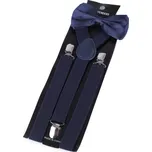 Dětská společenská chlapecká sada, motýlek a šle 650360/02, modrá