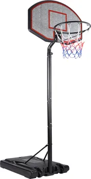 Basketbalový koš Basketbalový výškově nastavitelný koš s kolečky 257-305 cm