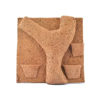 Dekorace do terária Pozadí kokosové s kapsami 40x40 cm