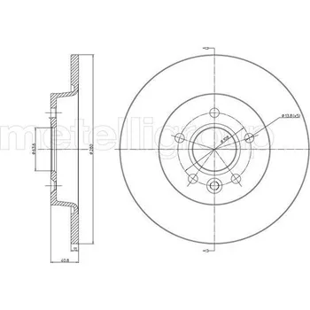 Brzdový kotouč Brzdový kotouč METELLI 23-0686C