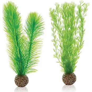 Dekorace do akvária biOrb Plastová rostlina - Green Feather Fern Set zelená 20,5 cm