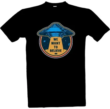 Pánská móda Tričko s potiskem Chceme věřit pánské