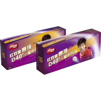 Stolní tenis Míčky DHS* stolní tenis plast CELL FREE DUAL D40+ balení 10 ks