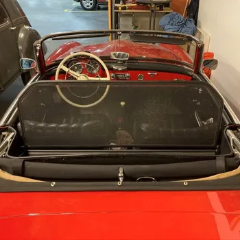 Střecha karosérie Mercedes-Benz 190SL W121 Roadster 1955-1963 Windschott větrná clona