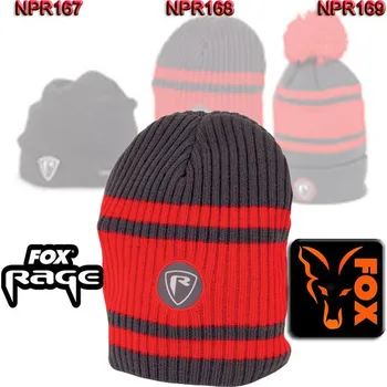 Rybářské oblečení Fox Rage Beanie Hat Red/Grey