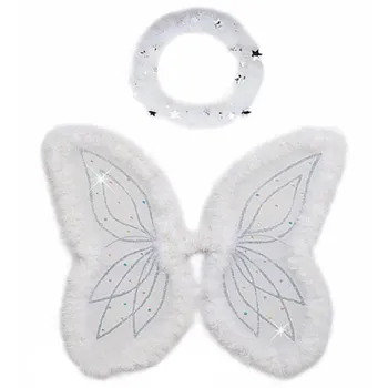 Karnevalový doplněk Widmann Set andělská křídla se svatozáří