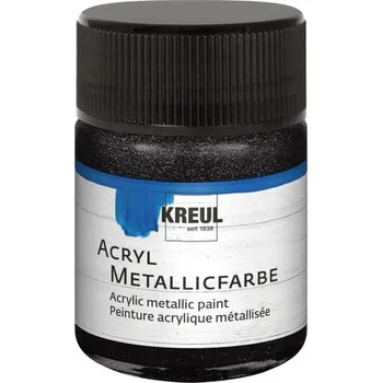 Olejová barva Kreul Akrylová barva metalická 50 ml ČERNÁ