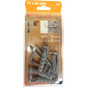 Hmoždinka Hmoždinka rozpěrná se skobou 10 x 50 | Dílna - Outdoor Spojovací materiál Hmoždinky