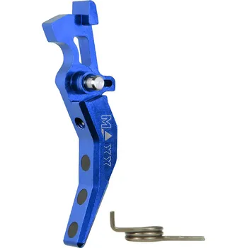 MAXX Hliníková CNC ADVANCED spoušť pro M4/M16 - TYPE C, modrá