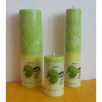 Svíčka Svíčka na zdraví, Druh f) válec - průměr 6,7, výška 16 cm