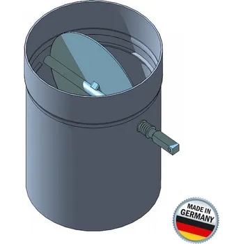 Kouřovod Žáronerezový kouřovod s klapkou pr. 180/250 mm