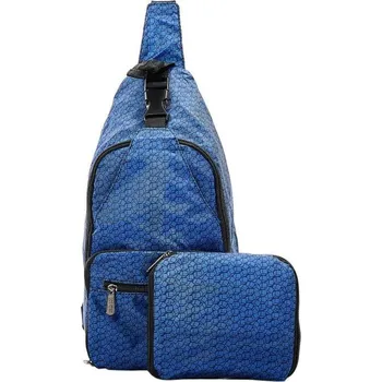 turistický batoh Batoh přes rameno námořnické kostky - modrý