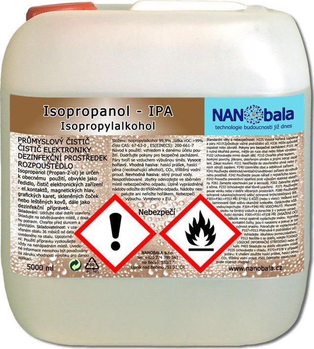 Čistící prostředek isopropanol 500ml - WoldoClean®