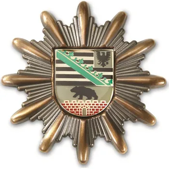 ARMÁDNÍ ORIGINÁL BW BUNDESWEHR Odznak kovový Policie Sasko-Anhaltsko Německo originál