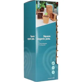 Květináč Rašelinový květináč čtvercový 8 cm, 10 ks