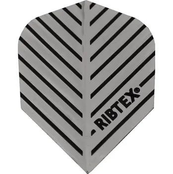 Příslušenství pro šipky Letky Designa Ribtex Silver with Black Stripe