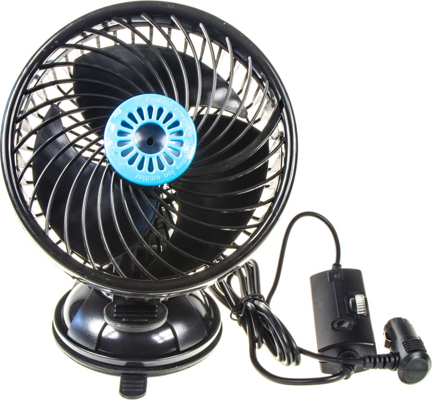 Ventilátor 150mm na přísavku 12V s ionizátorem (FA6212)