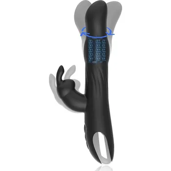 Brilly Glam Moebius Rabbit Vibrator & Rotator Watchme Wireless Technology Compatible Black
