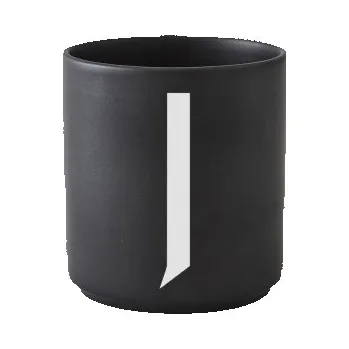 Hrnek s písmenem J, černá