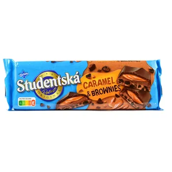 Čokoláda Orion Studentská Pečeť Caramel & Brownies 240 g