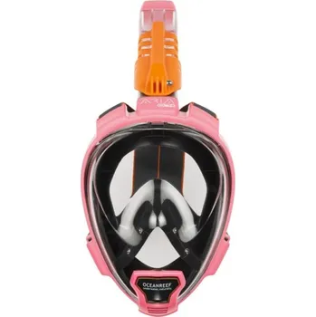 Potápěčská maska Maska celoobličejová ARIA QR, OCEAN REEF růžová L/XL