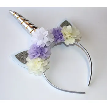 Čelenka Čelenka Dětská, Dívčí Fashion Jewerly - Jednorožec, Ouška a květinky, Malá princezna 3403