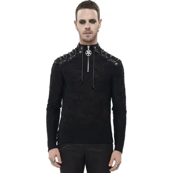 Pánské tričko tričko gothic and punk pánské - Cultist Punk Pentagram - DEVIL FASHION - TT217