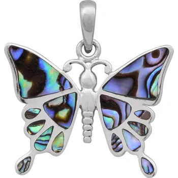 Přívěsek Stříbrný přívěsek s perletí paua Ag 5,0 g motýl