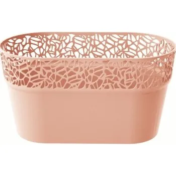 Květináč Truhlík s krajkou TREE broskev 27,5 cm