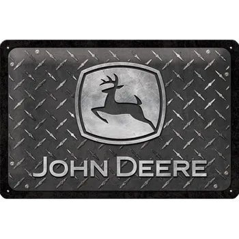 Plechová cedule Nostalgic Art Plechová Cedule John Deere Diamond Plate