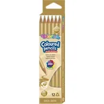 Colorino Pastelky trojhranné 12 ks zlaté