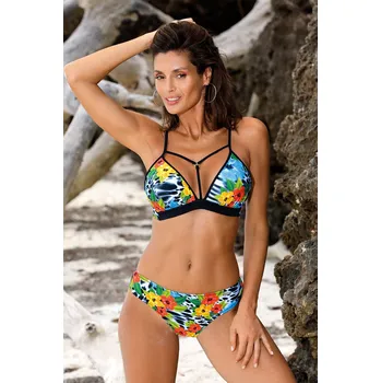 Dámská móda Dámské dvoudílné plavky Patty M-512 - Marko černá s modrou XL