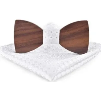 Dřevěný motýlek s kapesníčkem 709063